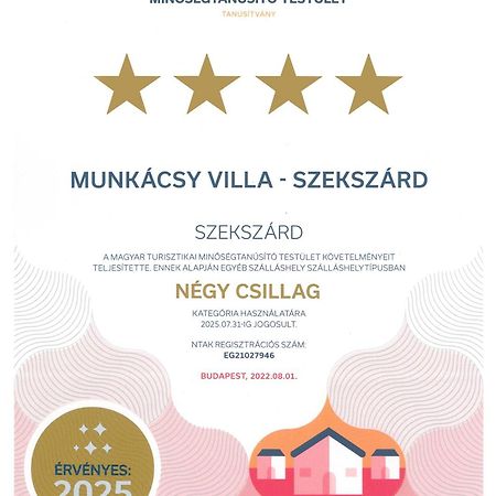 Munkacsy Villa - Szekszárd エクステリア 写真